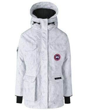 Canada Goose Hooded Parker Down Jacket - White