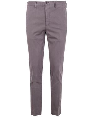Incotex Flat Front Trousers - Purple