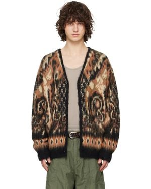 Needles Paisley Motif Cardigan - Brown