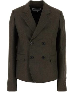Loewe Long-Sleeved Suit Coat - Black