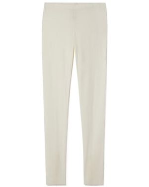 The Row Fraidy Stretch Jersey Leggings - White