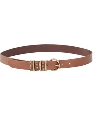 Pinko Studded Belt - White