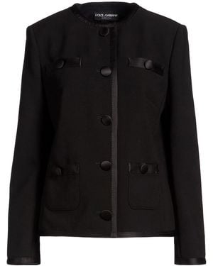 Dolce & Gabbana Solid Color Jackets - Black