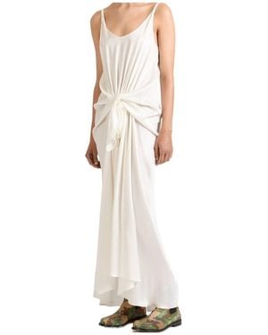 JW Anderson Knot Draped Maxi Dress - White