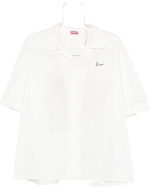KENZO Archive Logo Printed Shirt - White