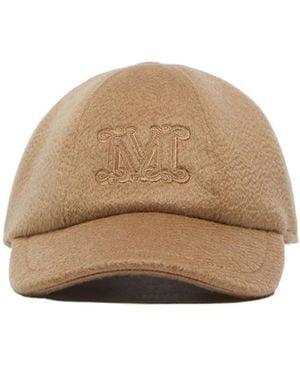 Max Mara Pisa Cashmere Baseball Hat - Natural