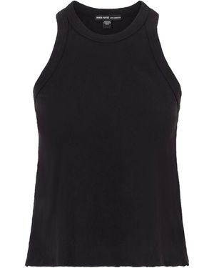 James Perse Highneck Sleeveless Tank Top - Black