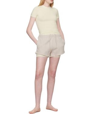 Skims Elastic Waist Shorts - Natural
