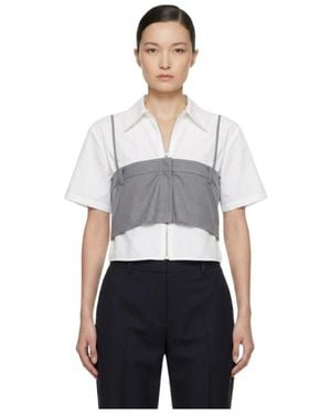 Marissa Chiara Fake Two-Piece Shirt - White