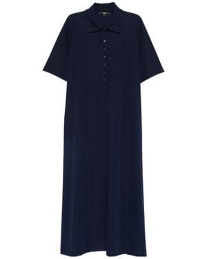 Seventy Buttoned Maxi Shirt Dress - Blue