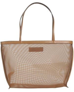 Tory Burch Large Mesh Tote Bag - Natural