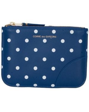 Comme des Garçons Logo Wallet - Blue