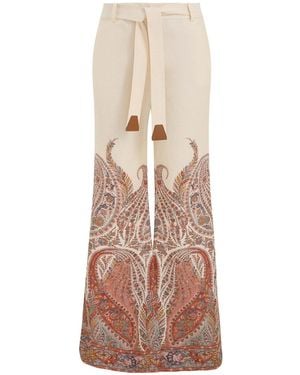 Zimmermann Rhiannon Flared Trousers - Natural