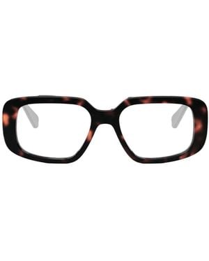 Celine Geometric Frame Flat Mirror - White