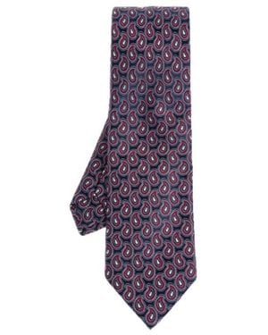 Etro Pointed Tie - Purple