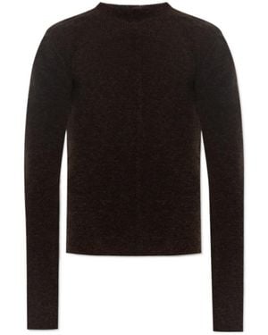 Rick Owens Long-Sleeved Crewneck Jumper - Black
