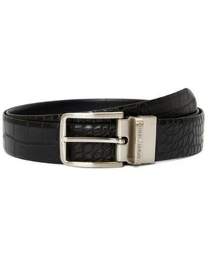 Giorgio Armani Printing Needle Buckle Belt - White