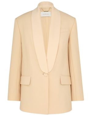 Zimmermann Illustration Shawl Tux Jacket - Natural