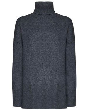P.A.R.O.S.H. Mélange-Effect Roll-Neck Sweater - Blue