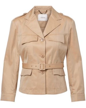Dorothee Schumacher Lapel Long-Sleeved Trench Coat - Natural