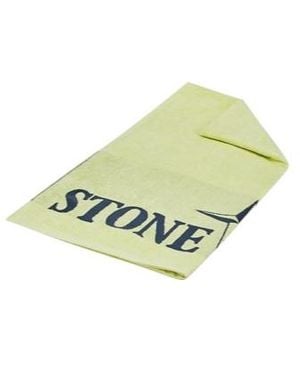 Stone Island Logo Printed Beach Towel - Green