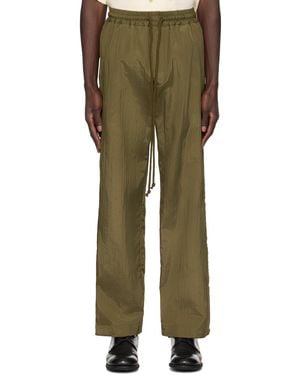 Song For The Mute Logo-Studs Straight-Leg Pants - Green