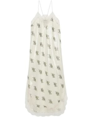 Zadig & Voltaire Risty Sequinned Maxi Dress - White