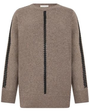 P.A.R.O.S.H. Crew-Neck Sweater - Brown