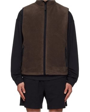 Skims Fleece Vest - Black