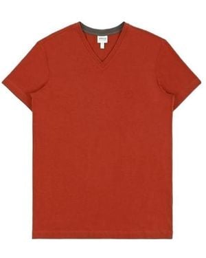 Armani Collezioni Logo T-Shirt - Red