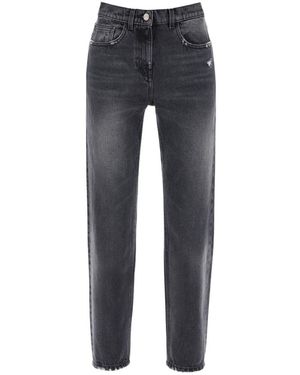 Palm Angels Distressed Straight-Leg Jeans - Blue