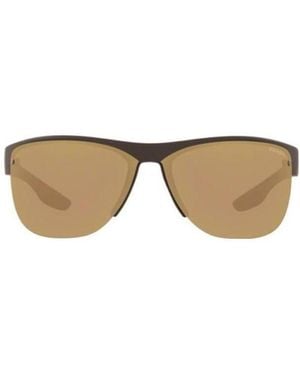 Prada Linea Rossa Logo Sunglasses - Natural