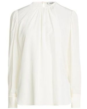 Max Mara Chiffon Long-Sleeved Top - White