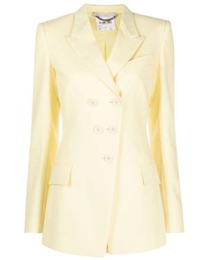 Stella McCartney Double Breasted Tailored Jacket - Yellow