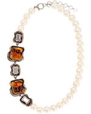 Weekend by Maxmara Pearl Necklace - White
