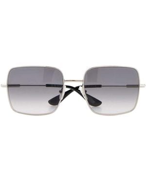 McQueen Eyewear Square Frame Sunglasses - Metallic