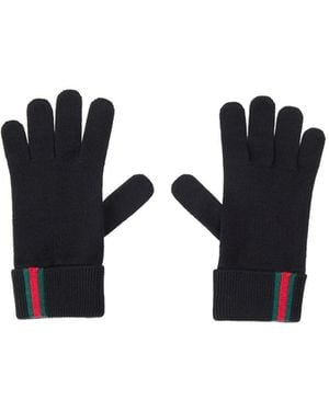 Gucci Knit Gloves - Black