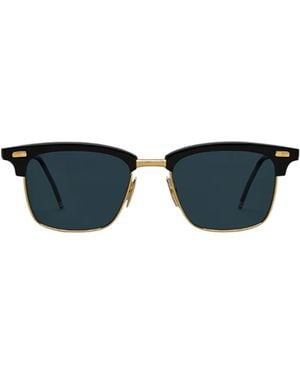 Thom Browne Eyewear Square Frame Sunglasses - Blue