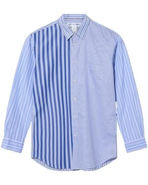 Comme des Garçons Long-Sleeved Collared Shirt - Blue