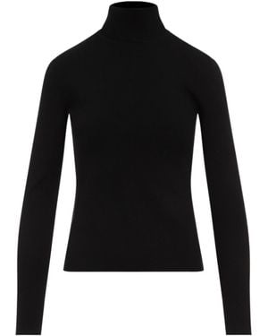 Gabriela Hearst Turtleneck Knit Top - Black