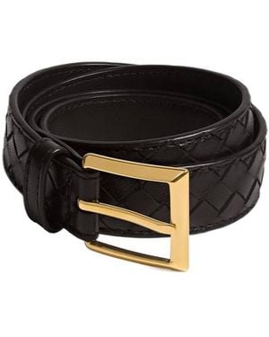 Bottega Veneta Solo Belt - Black