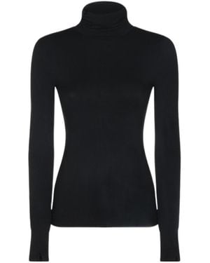 Thom Krom Fitted Turtleneck Top - Black