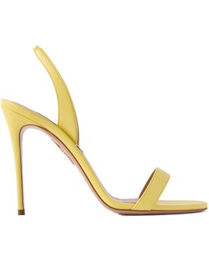 Aquazzura Thin-Strap Sandals - Metallic