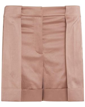 Balmain Satin Plank Bermuda Shorts - Pink