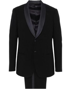 Giorgio Armani Soho Two-Piece Single-Breasted Tailored Suit - Black