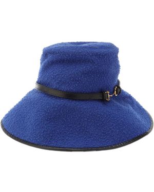 Gucci Wide-Brimmed Vintage Hat - Blue