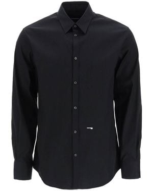 DSquared² Logo Printed Long Sleeved Shirt - Blue