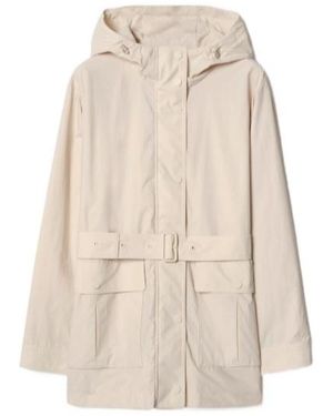 Burberry Nylon Hooded Jacket - Natural