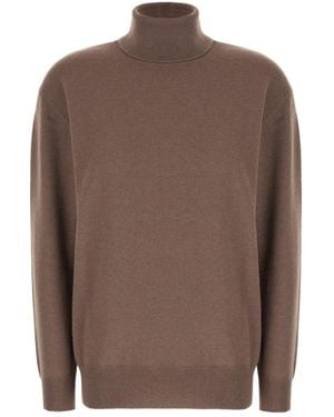 Brunello Cucinelli Turtleneck Wool Jumper - Brown