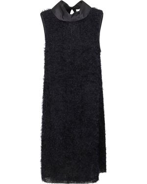 Peserico Tulle Midi Dress - Black